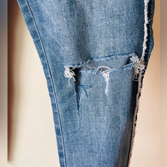 Dear John Denim Skinny Jeans with Raw Hem and Trim - Size 25 - Picture 5 of 15